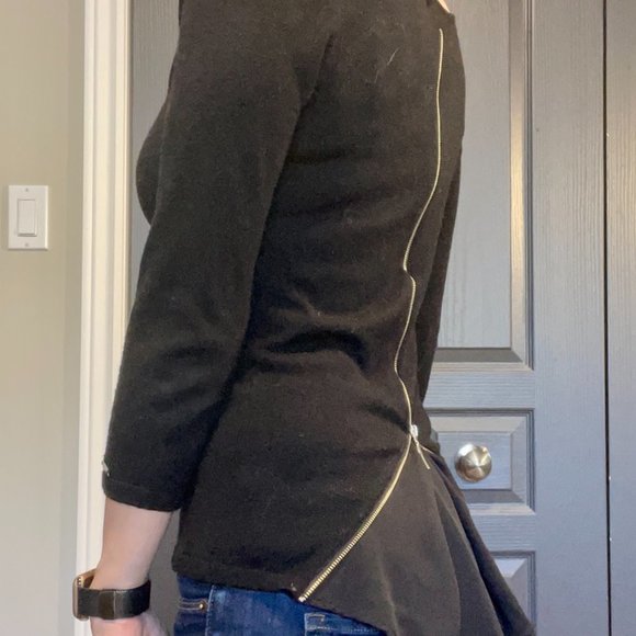 Mohito - Black knit zipper-back top - Picture 3 of 3